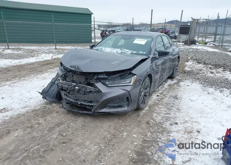 2021 Acura Tlx A-Spec Package из США, поврежденный, VIN 19UUB6F51MA007011